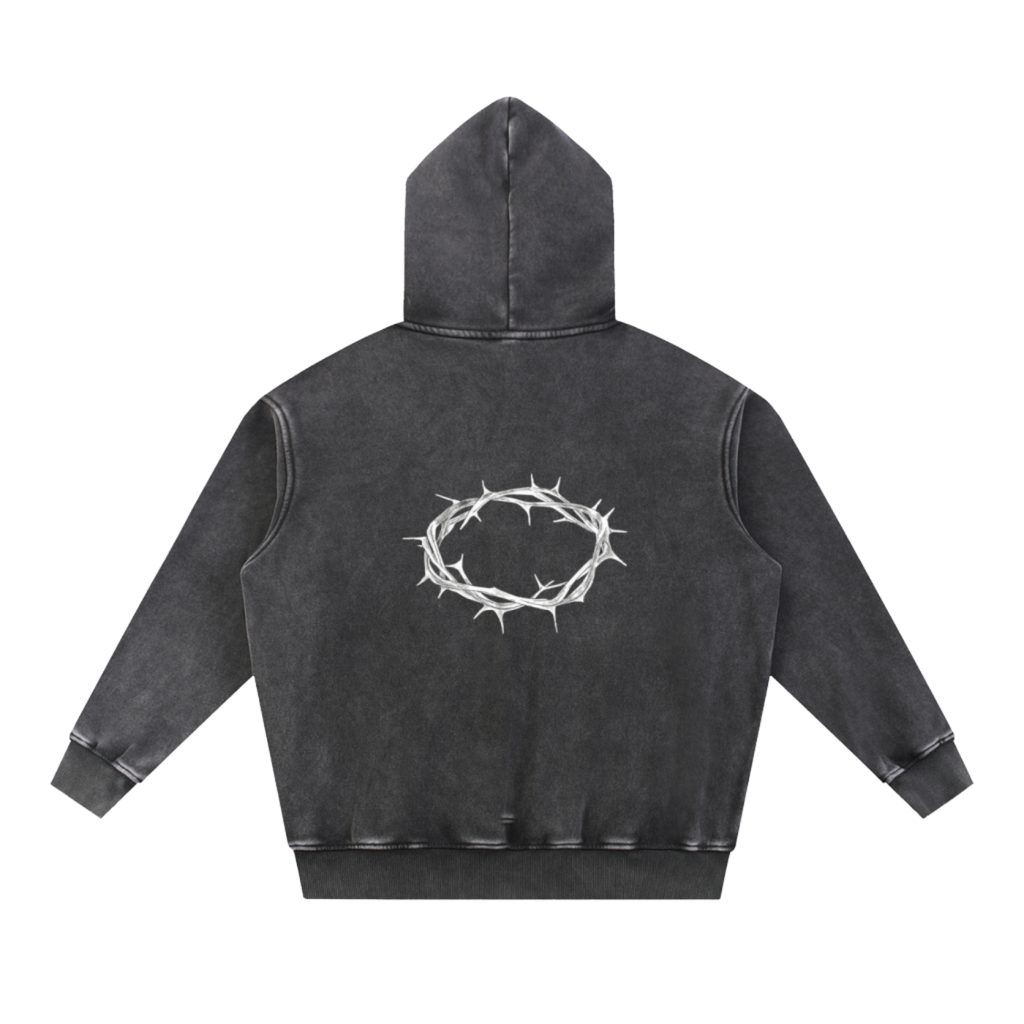 The Crown of Thorns Snow Wash Hoodie